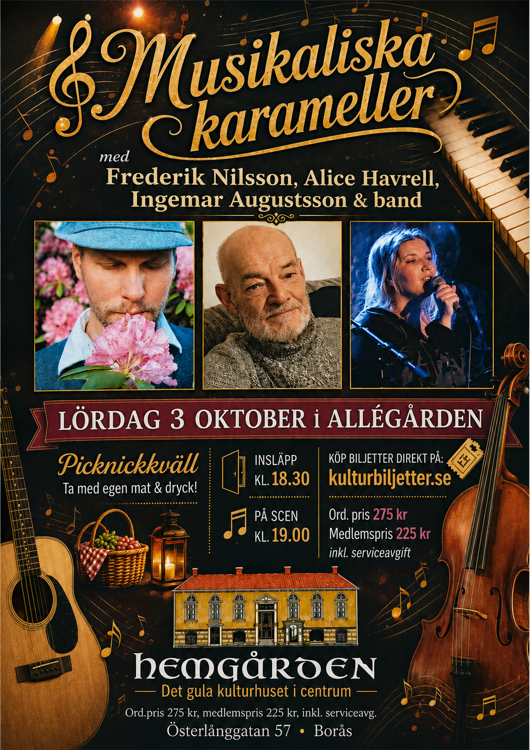 Affisch: Musikaliska karameller
